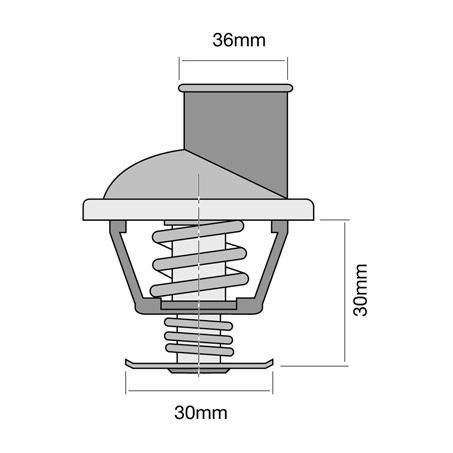 Tridon Thermostat - 91 Degrees C TT283-195P