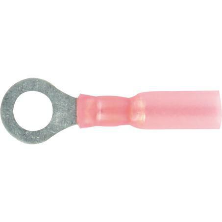OEX Crimp Terminal Ring Red ID 6.3mm Heat Shrinkable 50 Pce