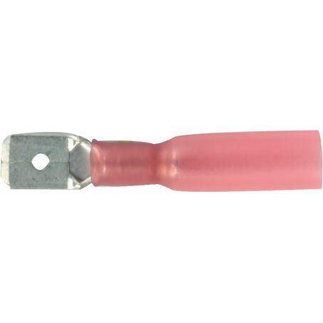 OEX Crimp Terminal Male Blade Red Terminal Entry 6.3 x 0.8mm Heat Shrinkab