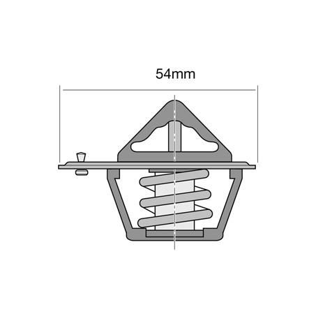 Tridon High Flow Thermostat 54mm - 88 Degrees C TT2041-190