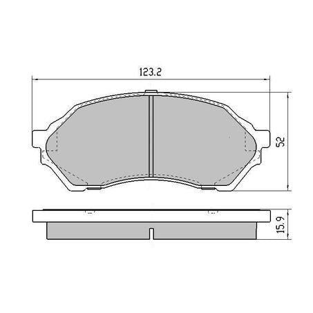 RDA PHANTOM CERAMIC BRAKE PAD SET FORD MAZDA RDC1358
