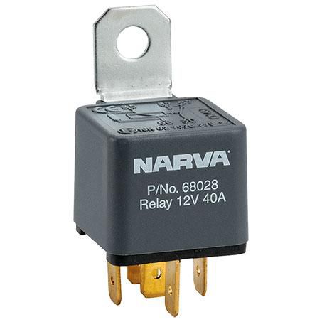 Narva RELAY 24V 30A 5PIN W/RESISTOR
