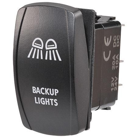 Narva SEALED ROCKER SWITCH OFF/ON SPDT 12V/24V BLUE LED ILLUMINATED BACKUP L
