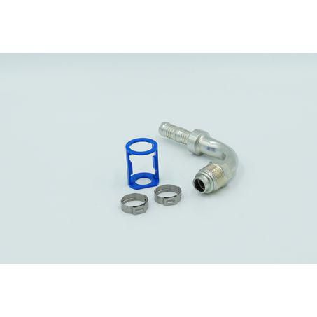 Burgaflex Steel Fitting # 10 MOR - Reduced Burgaclip #10 90° SCX1423