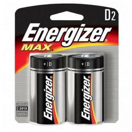 ENERGIZER D Size Battery Max 2Pk