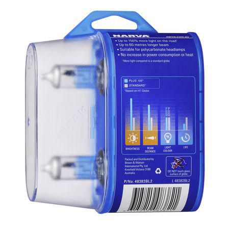 Narva H4 12V P43T PLUS150 TWIN PACK