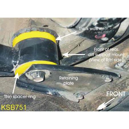 Whiteline - Rear Differential Mount - Front Bushing Kit KSB751