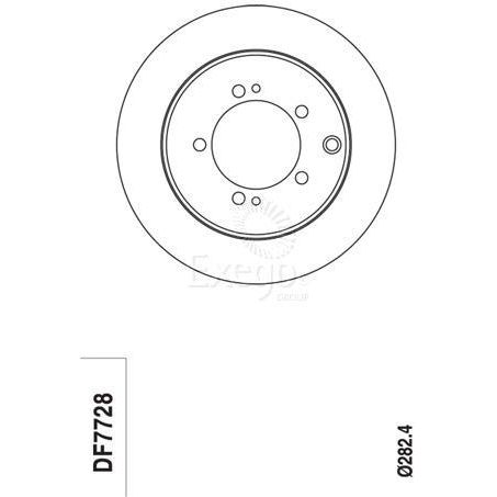 TRW Disc Brake Rotor 284mm x 18.4 Min