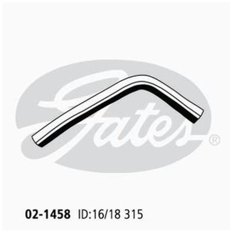 Gates Moulded Heater Hose 02-1458