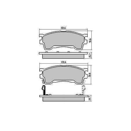 RDA PHANTOM CERAMIC BRAKE PAD SET FORD LASER KIA MAZDA RDC1362