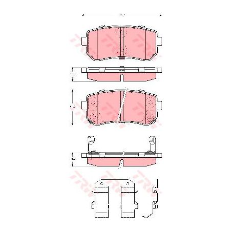 TRW Brake Pad Set (DB1943)