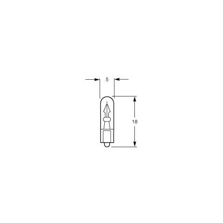 Hella 12V Wedge W2.1x9.5d Globe 2W WS122