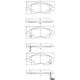 RDA FRONT BRAKE PADS TOYOTA AVENSIS COROLLA 03- RDB2457