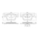RDA BRAKES RDA GP Max General Purpose Low Metallic Brake Pad Set RDB2388