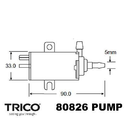TRICO Windscreen Washer Pump 24V 80826