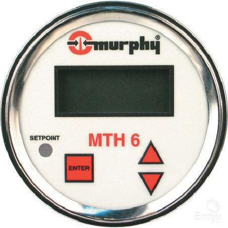 MURPHY Tachometer Electric 12 to 32V 0 - 65535 rpm 52mm 0920MTH6
