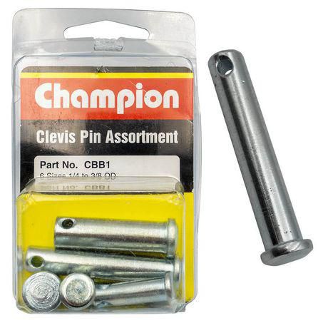 CHAMPION AUTO PARTS Champion Clevis Pin Assortment Blister CBB1