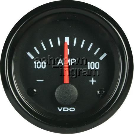 VDO Ammeter 52mm Range (-100 - 0 - 100) 190037003