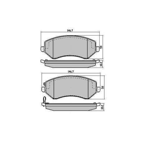 RDA PHANTOM CERAMIC BRAKE PAD SET JEEP GRAND CHEROKEE RDC1979
