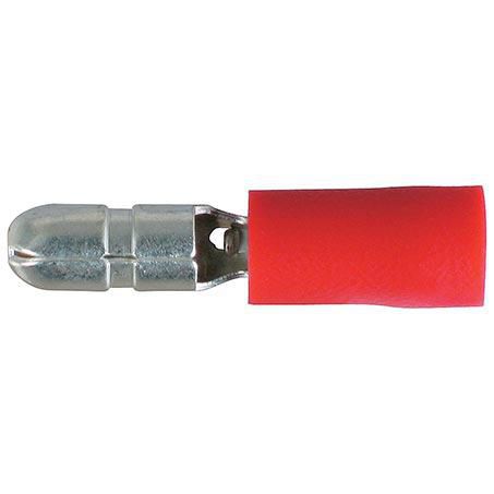 OEX Crimp Terminal Male Bullet Red Terminal Size 4mm
