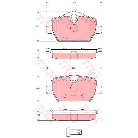 TRW Brake Pad Set (DB1783)