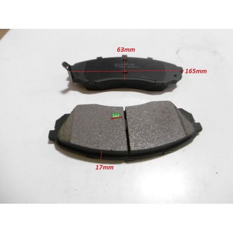 Royale Green Brake Pad Set L:164.5 H:63.4 T:18.3 - BP1940G