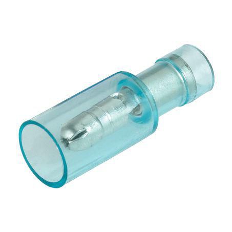 Narva Crimp Terminal Male Bullet Blue Insulated 4.3mm - 12 Pce
