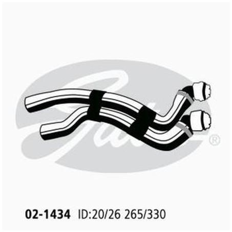 Gates Moulded Heater Hose 02-1434