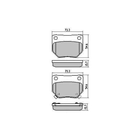 RDA REAR BRAKE PADS - NISSAN 300ZX CERAMIC 89-98 RDC1220