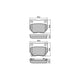 RDA REAR BRAKE PADS - NISSAN 300ZX CERAMIC 89-98 RDC1220