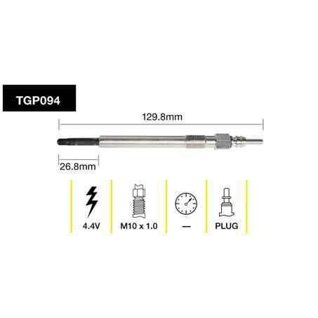TRIDON GLOW PLUG 4.4V TGP094