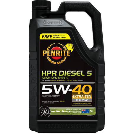 Penrite HPR Diesel 5 5W-40 Engine Oil 5L