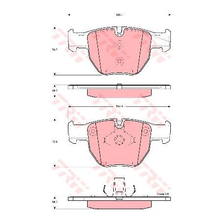 TRW Brake Pad Set (DB2054)