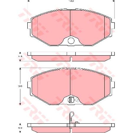TRW Brake Pad Set (DB1398)