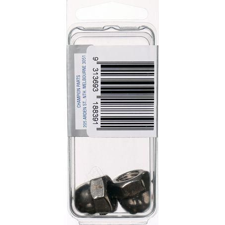 CHAMPION AUTO PARTS Champion Dome Nut Pack 10mm DN10