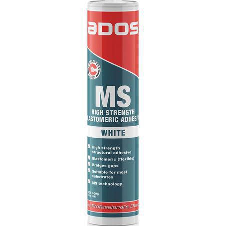 ADOS ADHESIVES ADOS HS-E High Strength Elastomeric Adhesive White 400g 8387