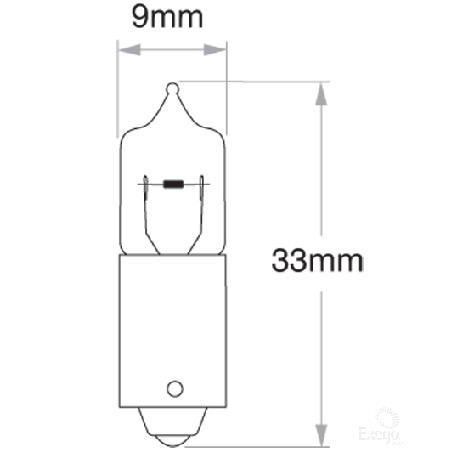 OEX Bayonet Globe 12V 5W Halogen - 1 Pce
