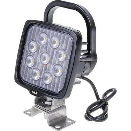OEX Work Light with Handle & Switch - Square 9 LED. 12V/24V, CISPR25 rated LLX08205HS
