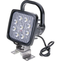 OEX Work Light with Handle & Switch - Square 9 LED. 12V/24V, CISPR25 rated LLX08205HS