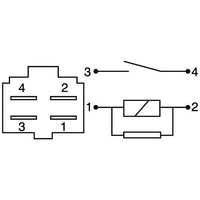 OEX Mini Relay 12V Normally Open 22A - Resistor Protected
