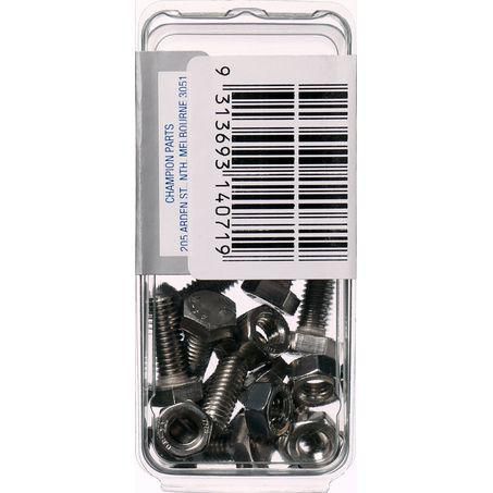CHAMPION AUTO PARTS Champion Stainless Steel Screw & Nut Pack 6 x 16 CSP41