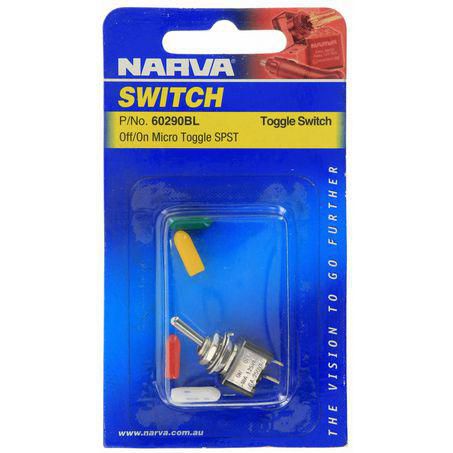 Narva Micro Toggle Switch Off/On SPST (Contacts Rated 20A @ 12V)