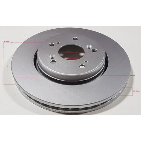 Rotor 293x47.2x28 F Honda CRV RE3, 07- BR2609