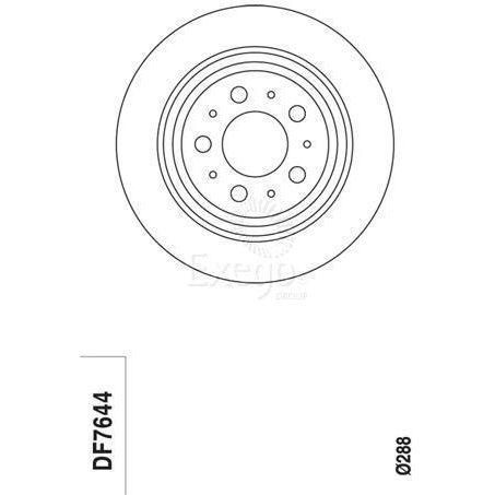 TRW Disc Brake Rotor 288mm x 10 Min