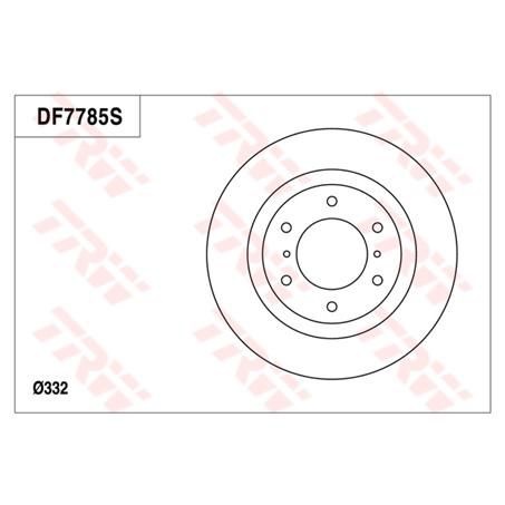 TRW Disc Brake Rotor 332mm x 26 Min