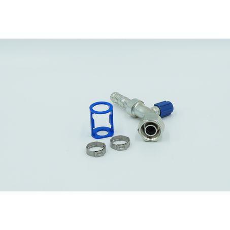 Burgaflex Steel Fitting # 10 FOR - Reduced Burgaclip #10 45° With R134a Port SCX1313-3