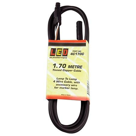 LED AUTO LAMPS LED Autolamps Lamp To Lamp Cable 4 Core 1.7M Suit LED Autolamps