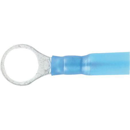 OEX Crimp Terminal Ring Blue ID 9.5mm Heat Shrinkable 50 Pce