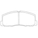 FRONT DISC BRAKE PADS - MITSUBISHI GALANT 88-91 DB319F