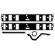 PERMASEAL MANIFOLD GASKET HOLDEN 308 RED 69-80 HA042